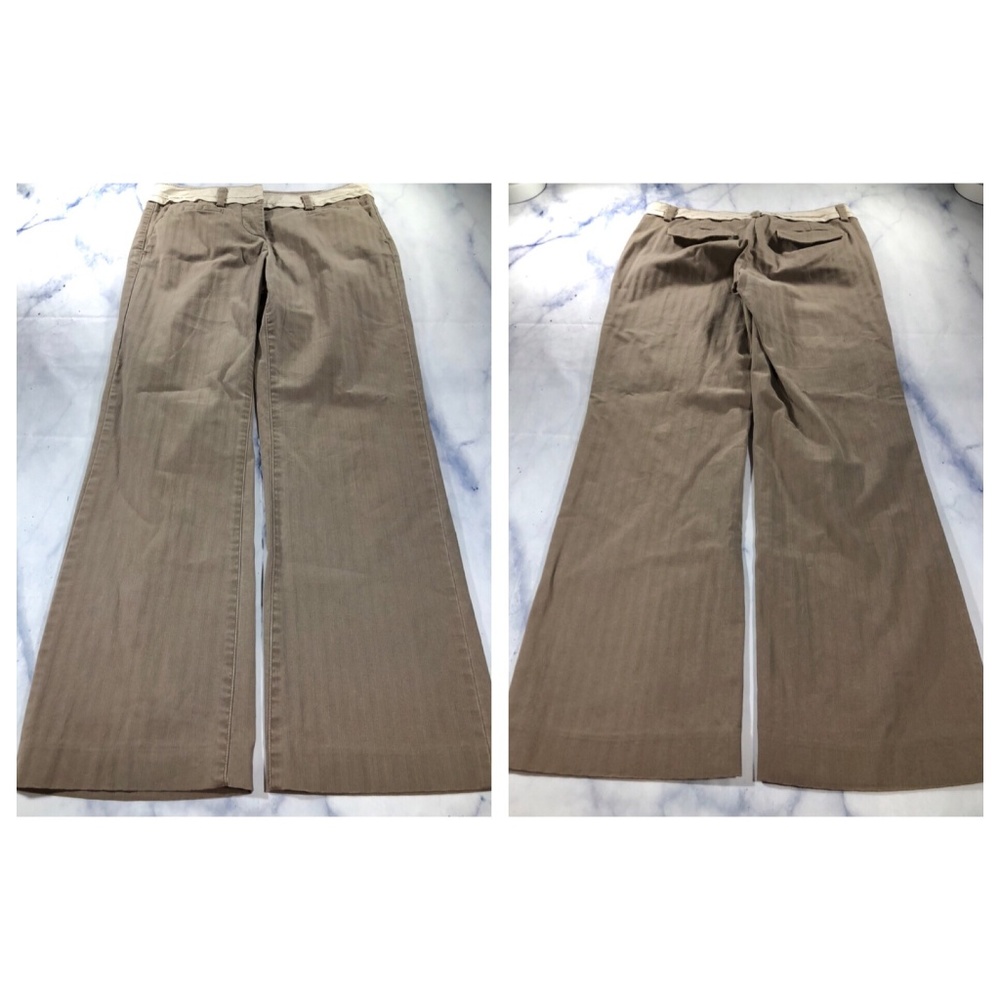 Anthropologie Elevenses Wide Leg Striped Trousers - Picture 5 of 8